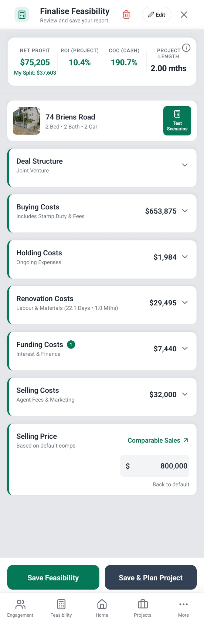 Navo mobile feasibility screen